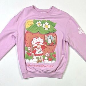 Hybrid Apparel Strawberry Shortcake Pink Sweater